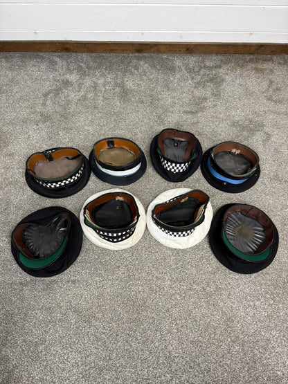 Ex Police Peak Cap Hat Job Lot x8 Theatre Headwear Uniform Film Prop Lot