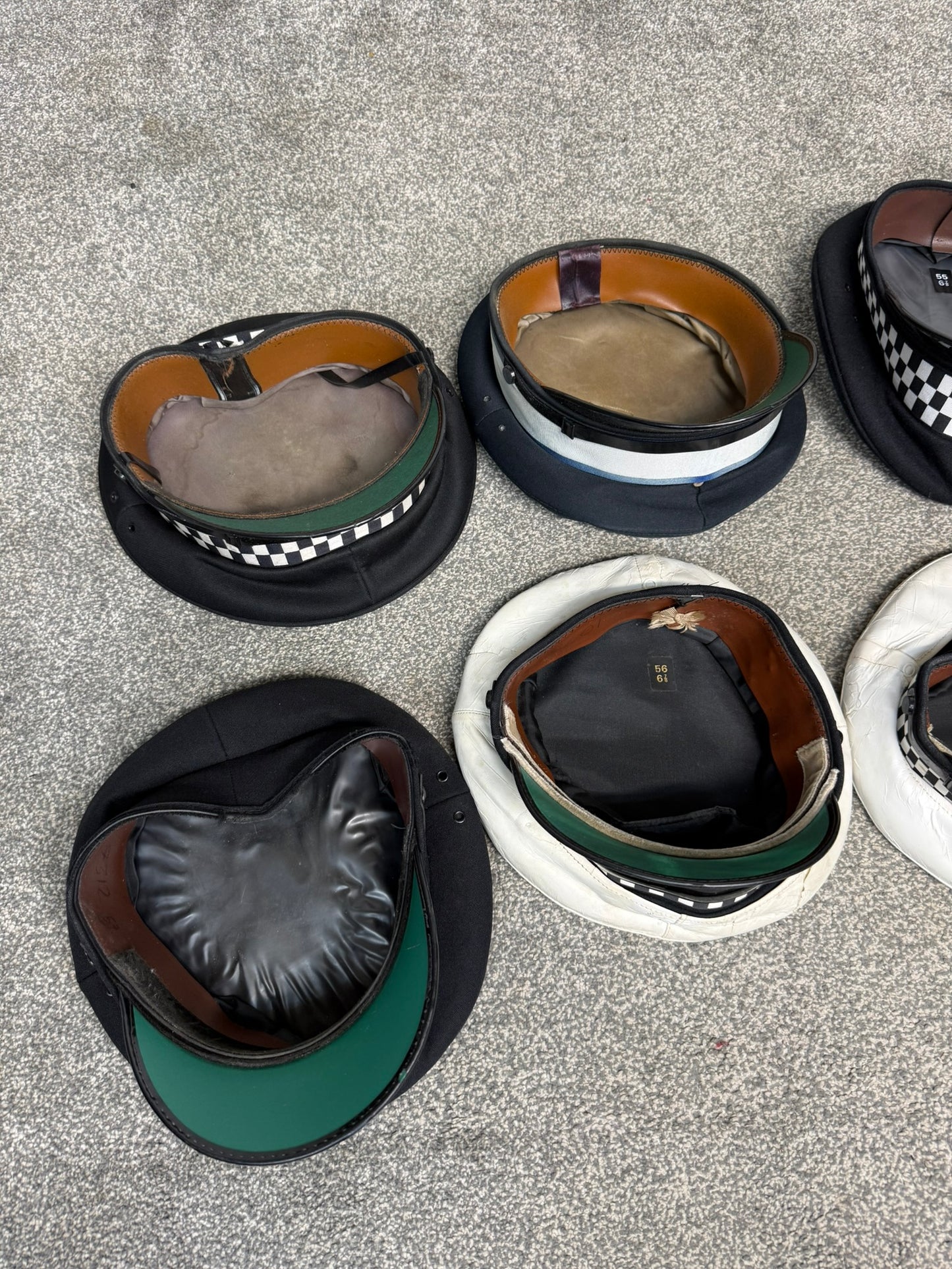 Ex Police Peak Cap Hat Job Lot x8 Theatre Headwear Uniform Film Prop Lot