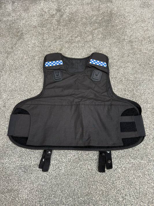 Ex Police Mehler Body Armour Vest COVER Black Security TV Film Uniform