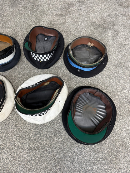 Ex Police Peak Cap Hat Job Lot x8 Theatre Headwear Uniform Film Prop Lot