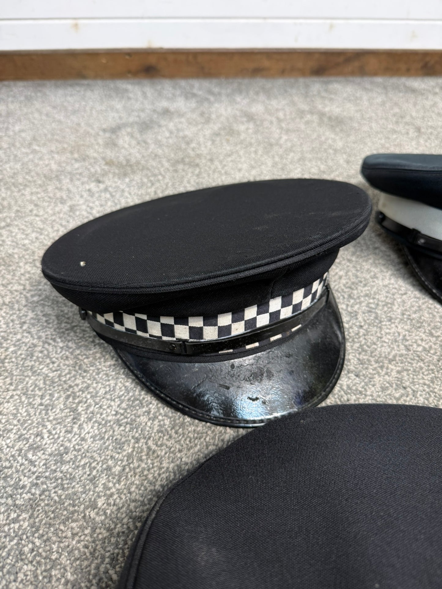 Ex Police Peak Cap Hat Job Lot x8 Theatre Headwear Uniform Film Prop Lot