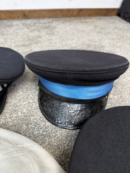 Ex Police Peak Cap Hat Job Lot x8 Theatre Headwear Uniform Film Prop Lot