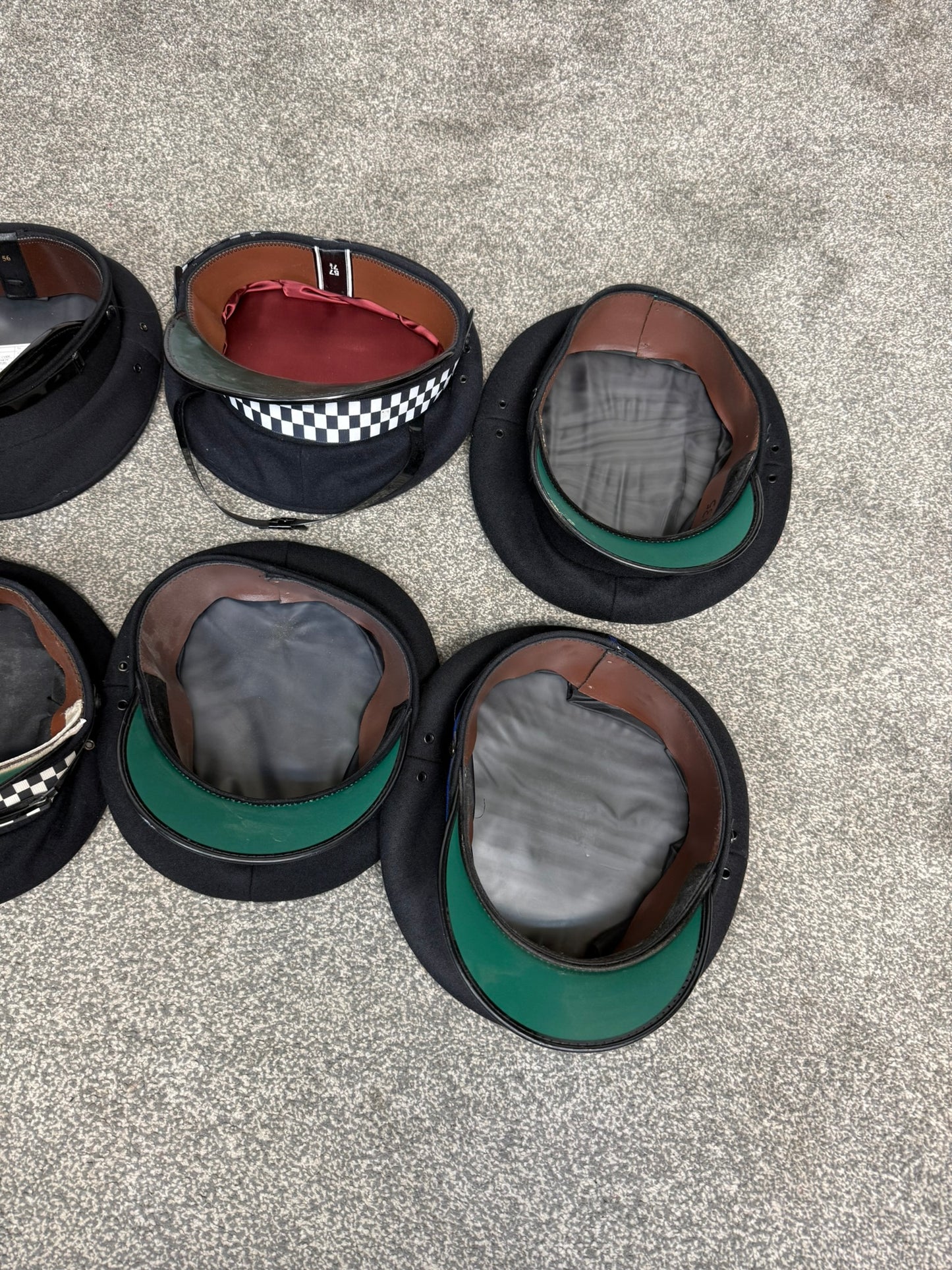 Ex Police Peak Cap Hat Job Lot x8 Theatre Headwear Uniform Film Prop Lot