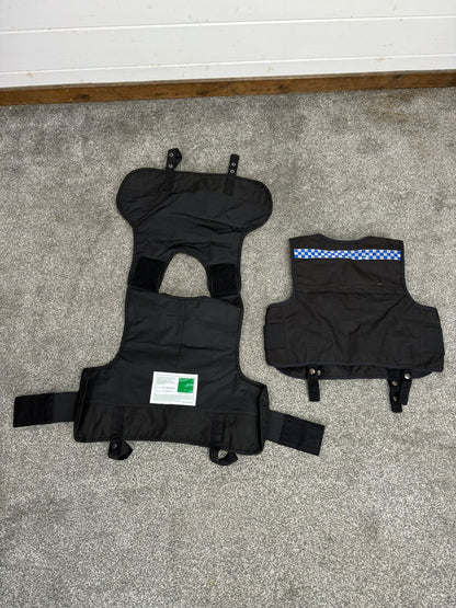 2x Ex Police Mehler Body Armour COVERS Small Female Black Vest Security Film Uniform