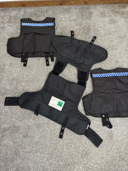 3x Ex Police Mehler Body Armour COVERS Female Black Vest L-XL Security Film Uniform