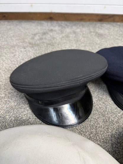 Ex Police Peak Cap Hat Job Lot x8 Theatre Headwear Uniform Film Prop Lot