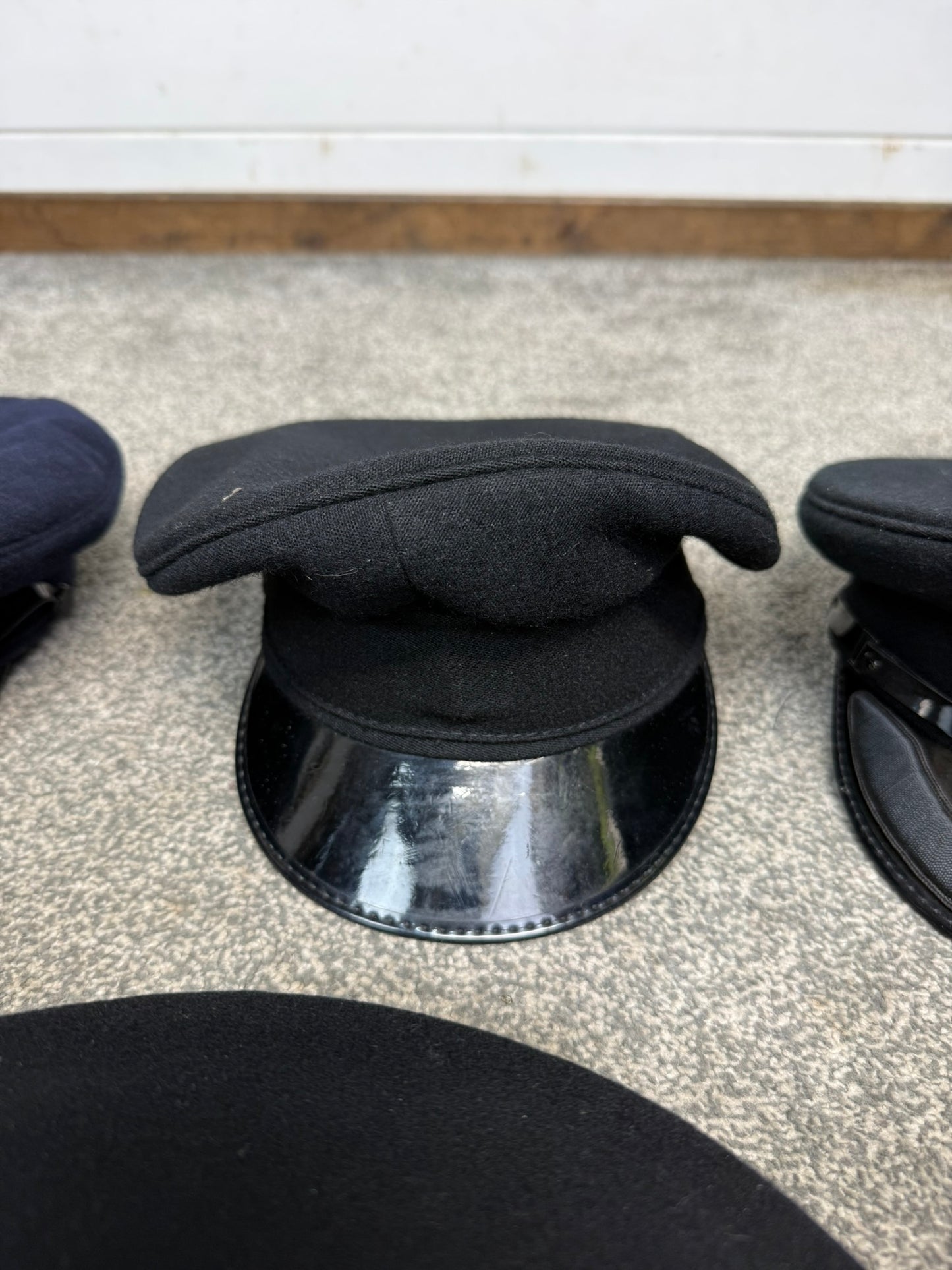 Ex Police Peak Cap Hat Job Lot x8 Theatre Headwear Uniform Film Prop Lot
