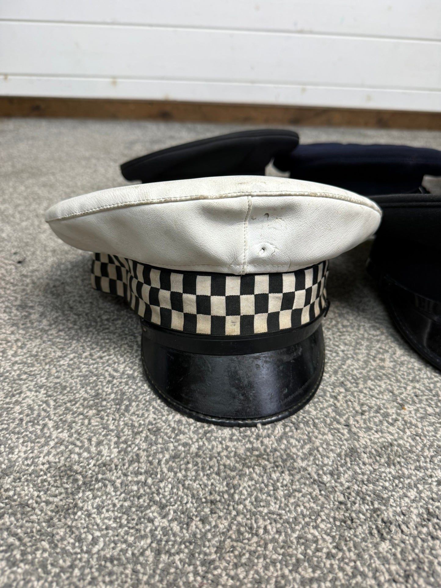 Ex Police Peak Cap Hat Job Lot x8 Theatre Headwear Uniform Film Prop Lot