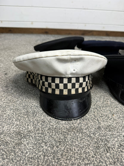 Ex Police Peak Cap Hat Job Lot x8 Theatre Headwear Uniform Film Prop Lot