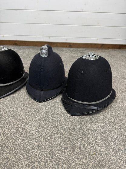 Ex Police Bobby Helmet Custodian Helmet Job Lot x4 Film Display Theatre