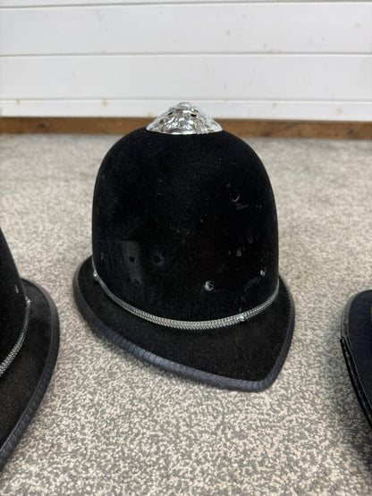 Ex Police Bobby Helmet Custodian Helmet Job Lot x4 Film Display Theatre