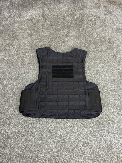 Ex Police Mehler MOLLE Body Armour Stab Vest Cover Black Security Airsoft