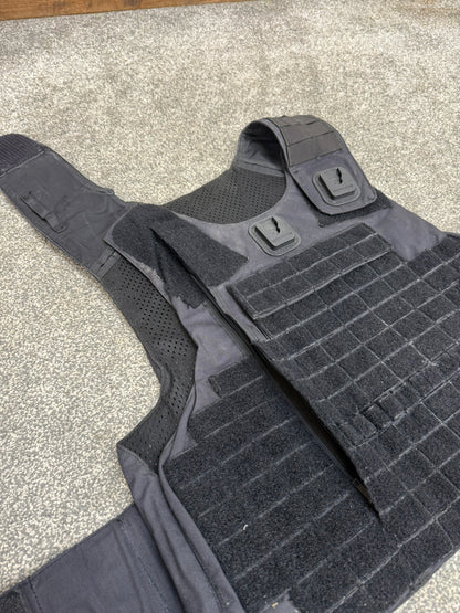 Ex Police Mehler MOLLE Body Armour Stab Vest Cover Black Security Airsoft