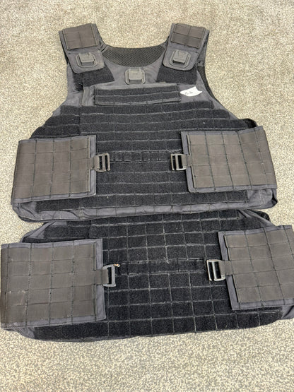 Ex Police Mehler MOLLE Body Armour Stab Vest Cover Black Security Airsoft