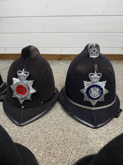Ex Police Bobby Helmet Custodian Helmet Job Lot x6 Film Display Theatre