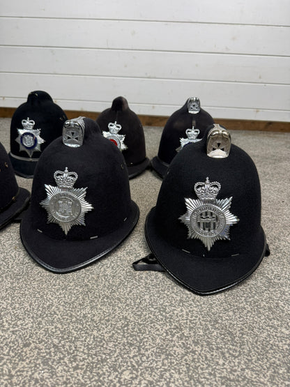 Ex Police Bobby Helmet Custodian Helmet Job Lot x6 Film Display Theatre