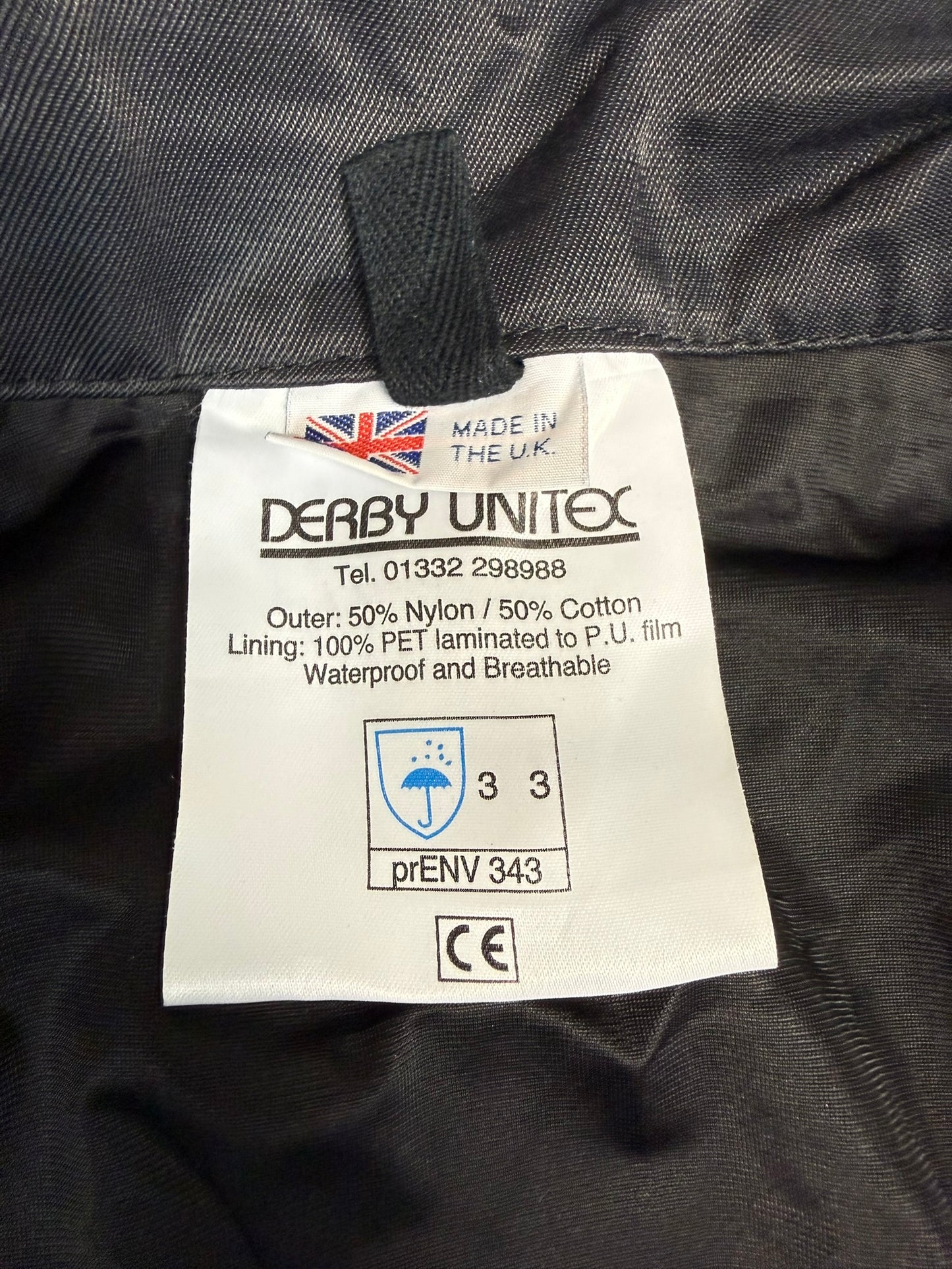 Ex Police Waterproof Coveralls Derby Unitex Riot Suit Mechanic Work Airsoft