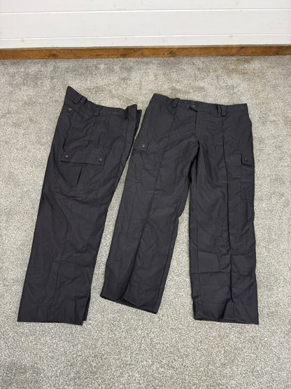 2x Ex Police Men's Ripstop Cargo Trousers 40" Waist Security Uniform