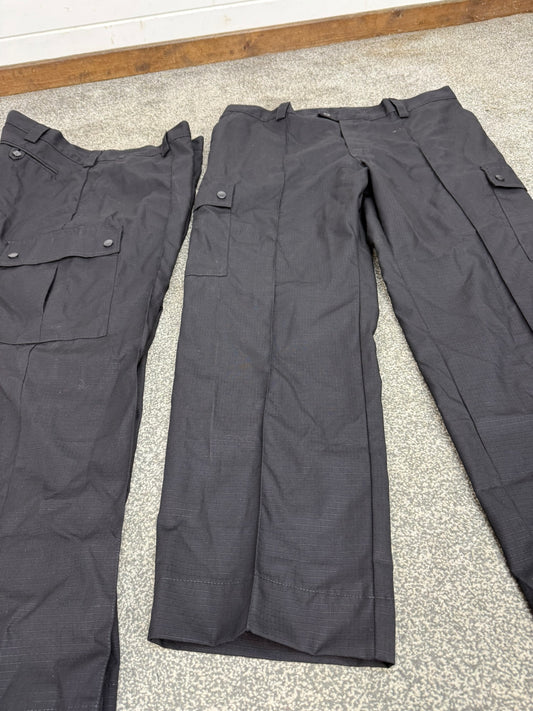 2x Ex Police Men's Ripstop Cargo Trousers 40" Waist Security Uniform