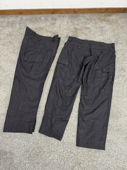 2x Ex Police Men's Ripstop Cargo Trousers 40" Waist Security Uniform