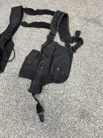 Ex Police Covert Shoulder Harness Security Close Protection Radio Cuff Baton CS Pouches