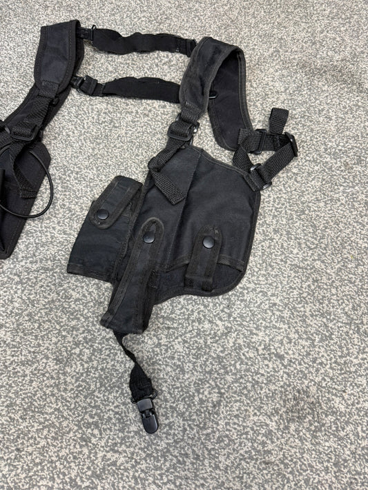 Ex Police Covert Shoulder Harness Security Close Protection Radio Cuff Baton CS Pouches