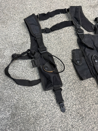 Ex Police Covert Shoulder Harness Security Close Protection Radio Cuff Baton CS Pouches