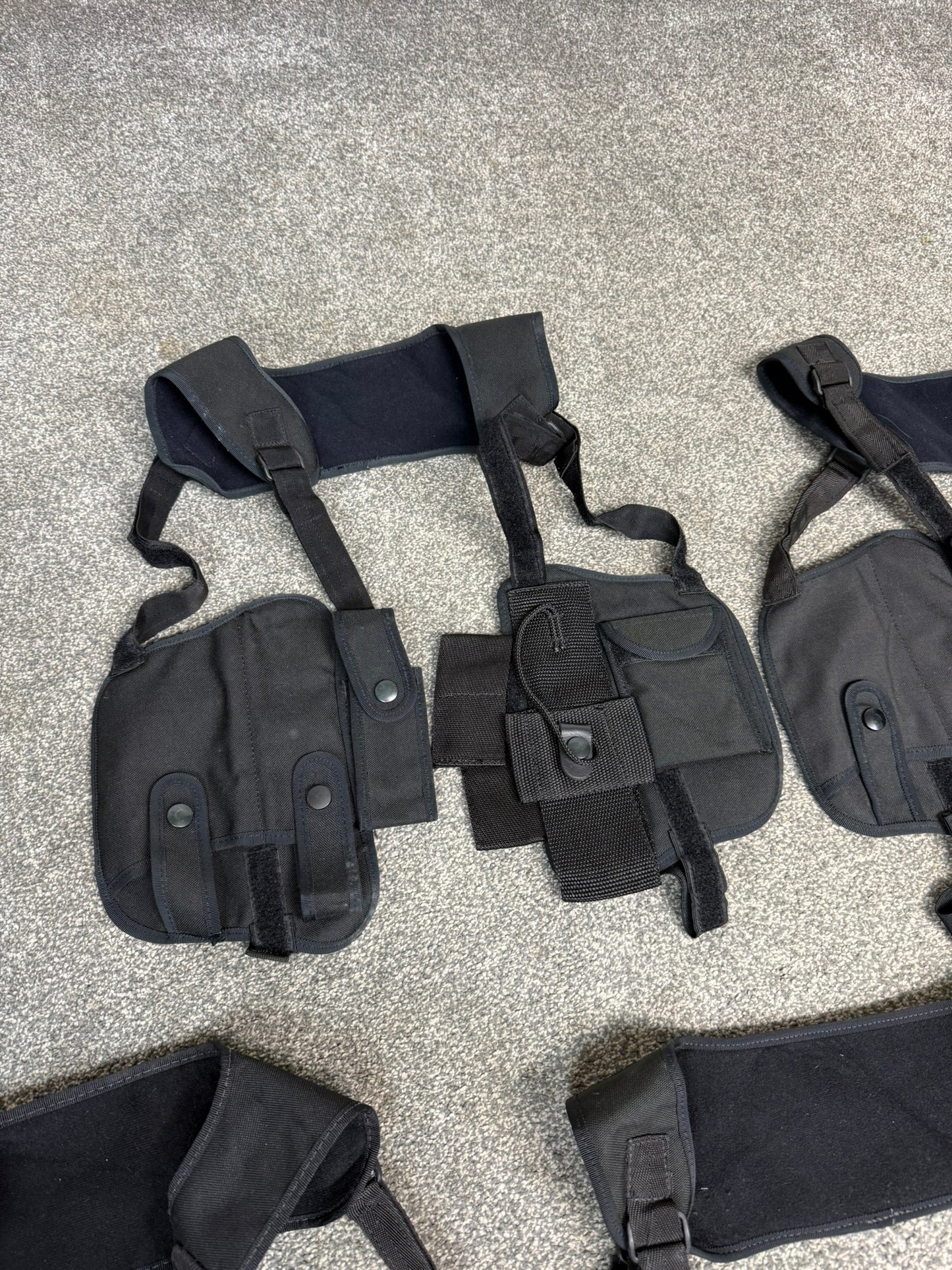 Ex Police Covert Sholuder Harness x5 Job Lot Equipment Pouches Security PI Vest