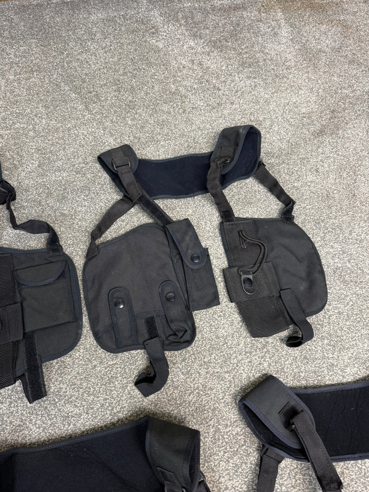 Ex Police Covert Sholuder Harness x5 Job Lot Equipment Pouches Security PI Vest
