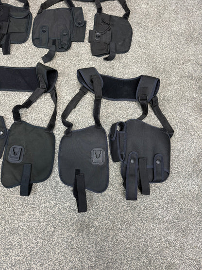 Ex Police Covert Sholuder Harness x5 Job Lot Equipment Pouches Security PI Vest
