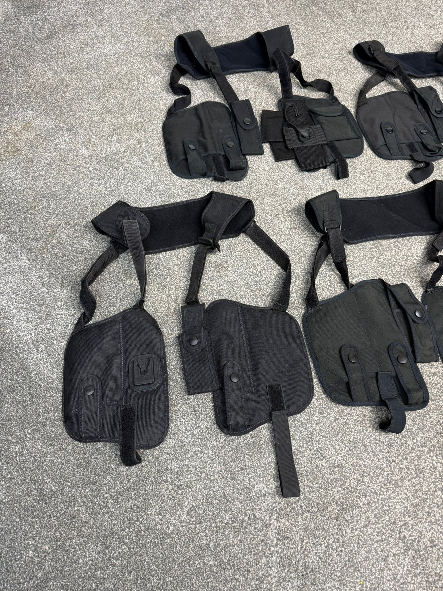 Ex Police Covert Sholuder Harness x5 Job Lot Equipment Pouches Security PI Vest