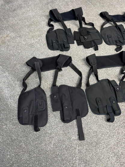 Ex Police Covert Sholuder Harness x5 Job Lot Equipment Pouches Security PI Vest