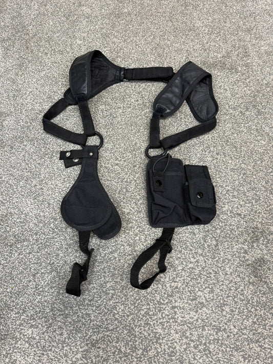 Ex Police Niton Overt Duty Shoulder Harness Security Close Protection Radio Cuff Baton CS Pouches