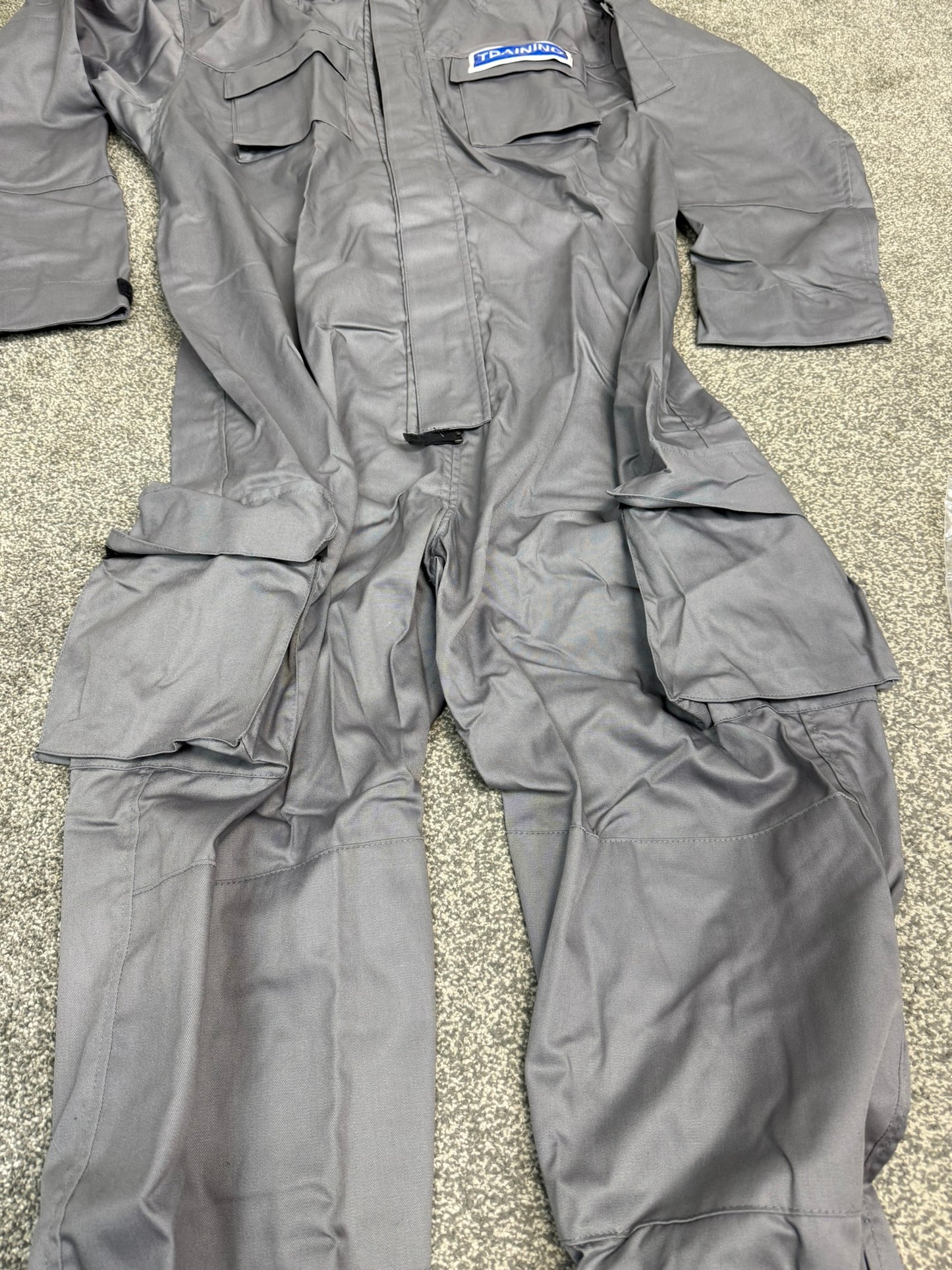 Ex Police NEW Remploy CBRN Grey Training Coverall Suit Peeler Overall Prepper