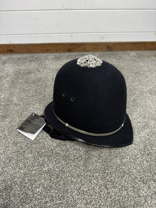 NEW Ex Police Bobby Custodian Helmet Rose Top 61cm Fancy Dress Display