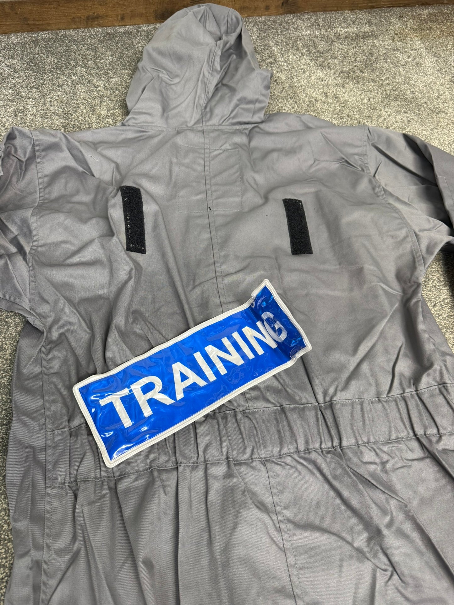 Ex Police NEW Remploy CBRN Grey Training Coverall Suit Peeler Overall Prepper