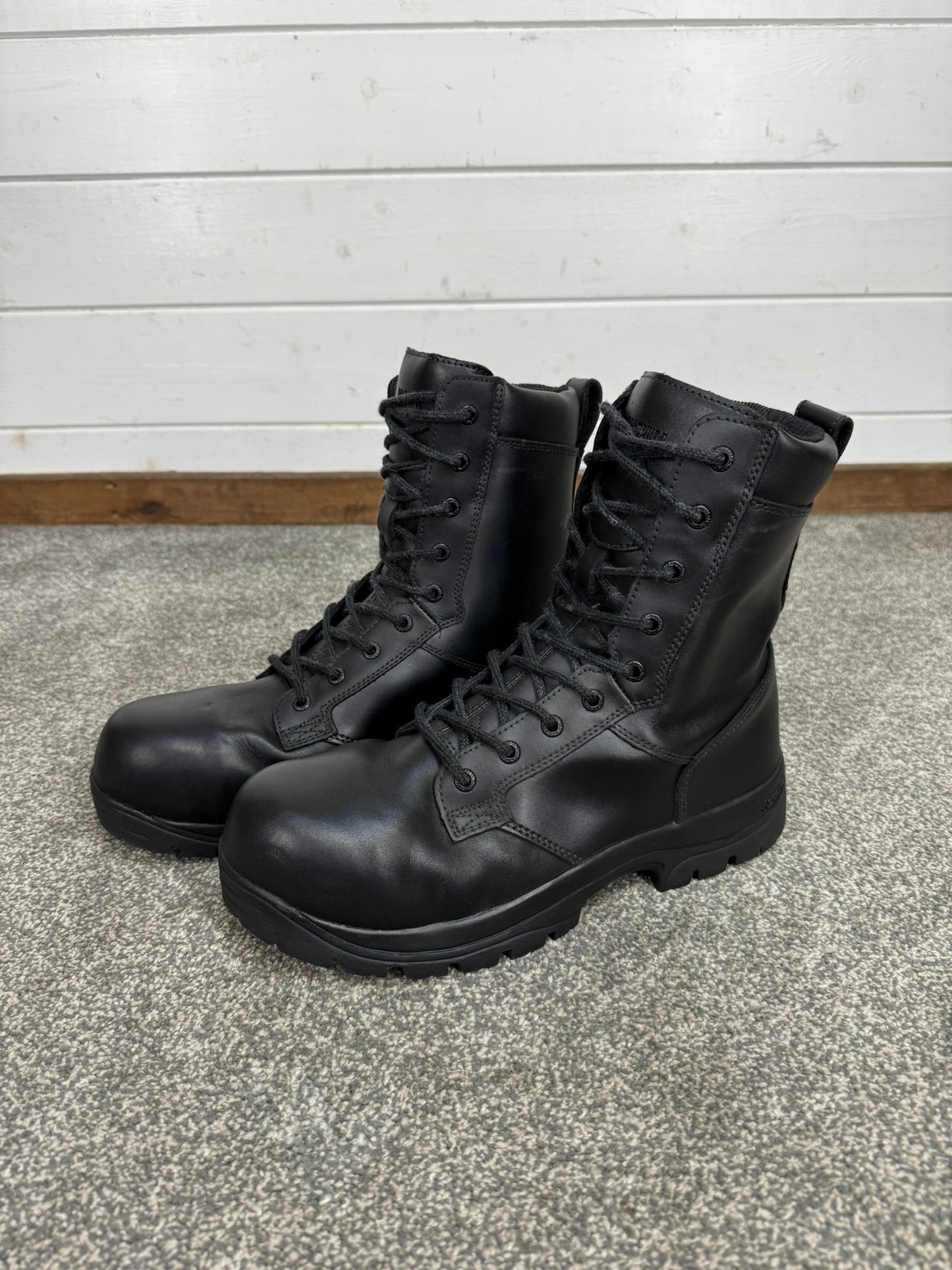 Magnum Elite Shield Met Black Leather Combat Boots UK 10 Ex Police Security Work