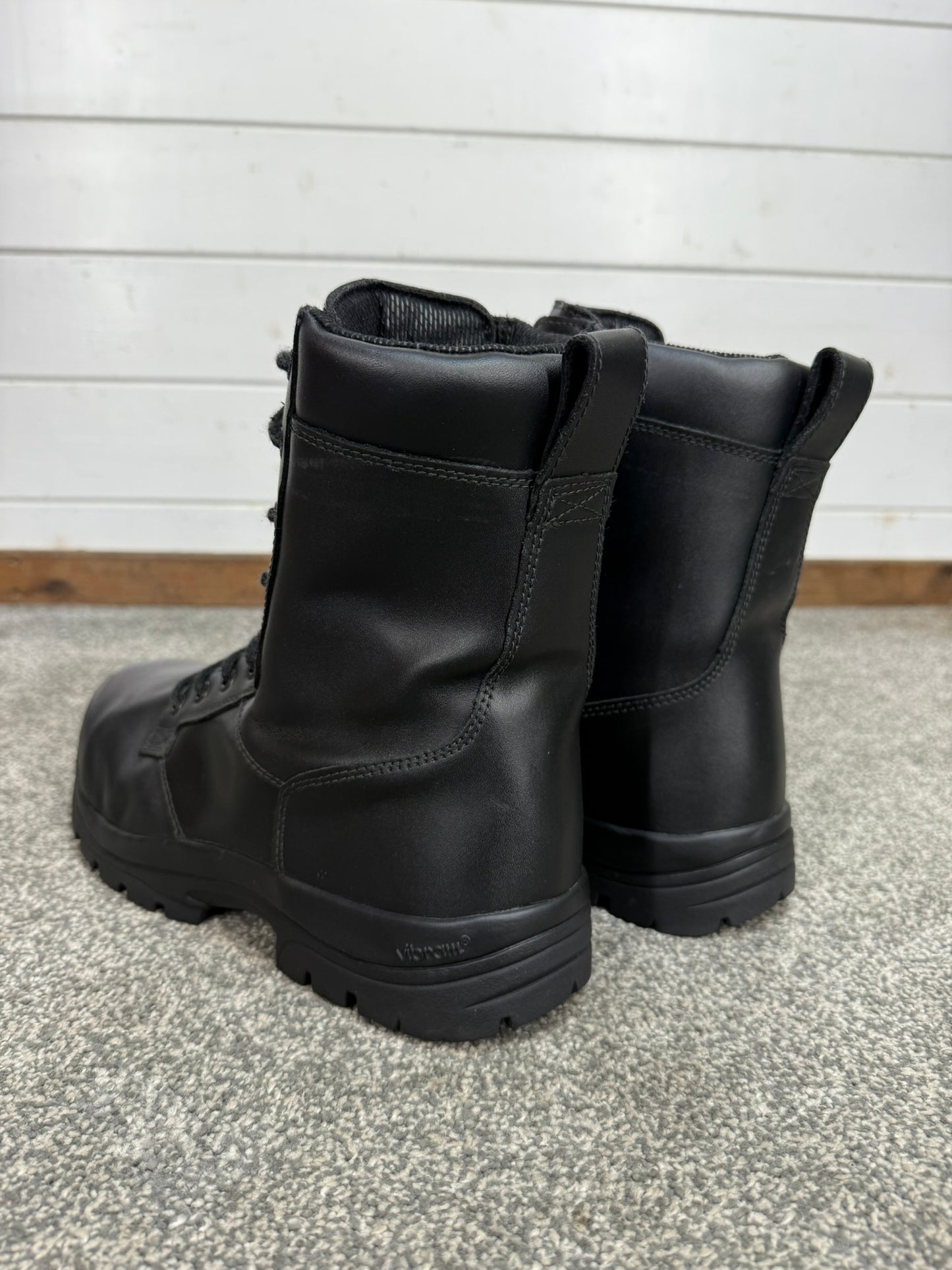 Magnum Elite Shield Met Black Leather Combat Boots UK 10 Ex Police Security Work