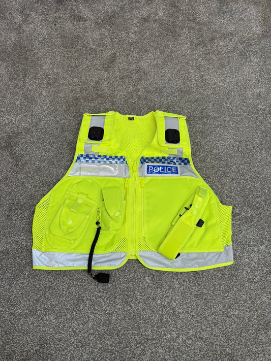 Ex Police Hi-Vis Protec Utility Tac Vest Badged - Collector Display Security