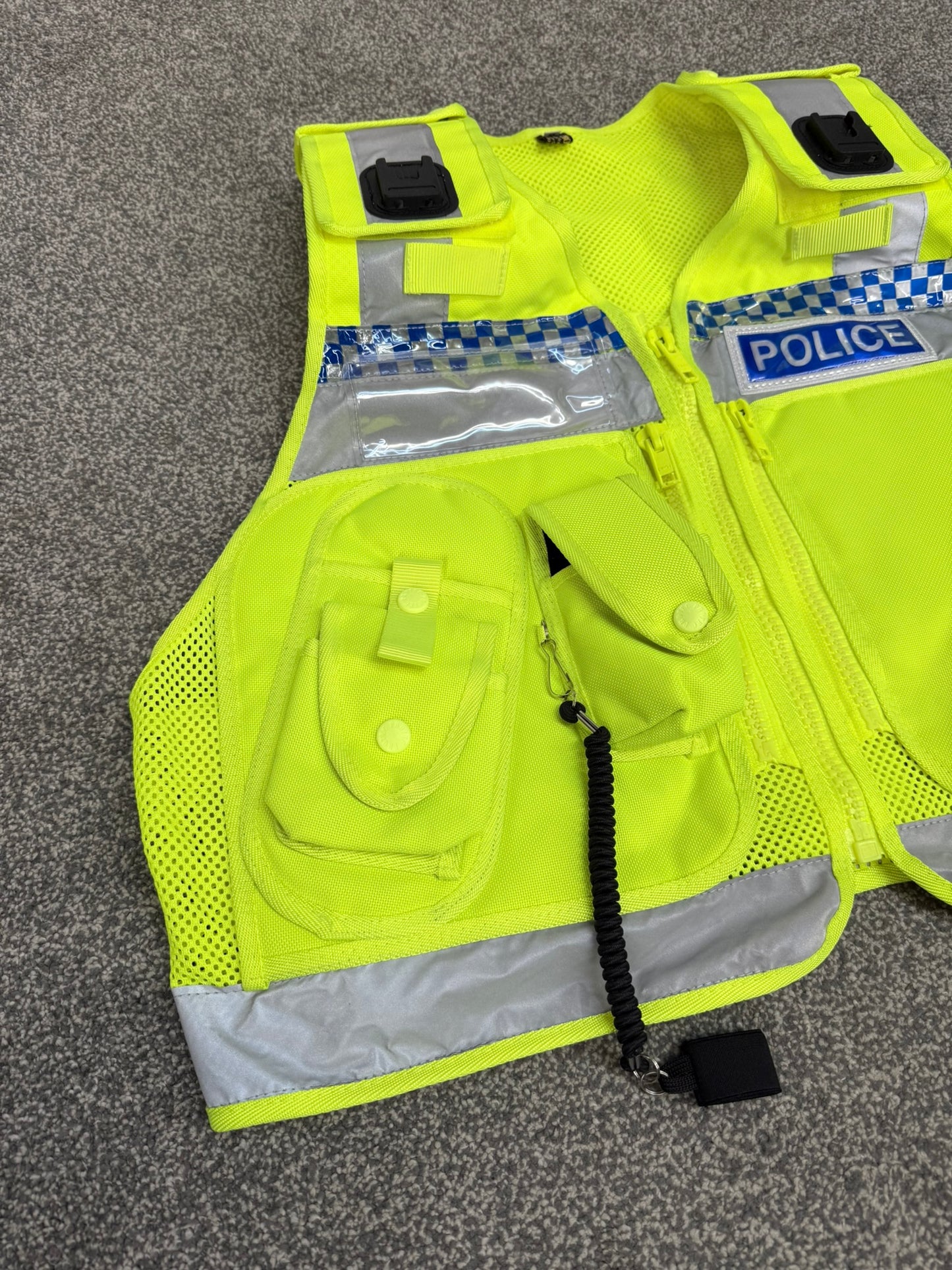 Ex Police Hi-Vis Protec Utility Tac Vest Badged - Collector Display Security