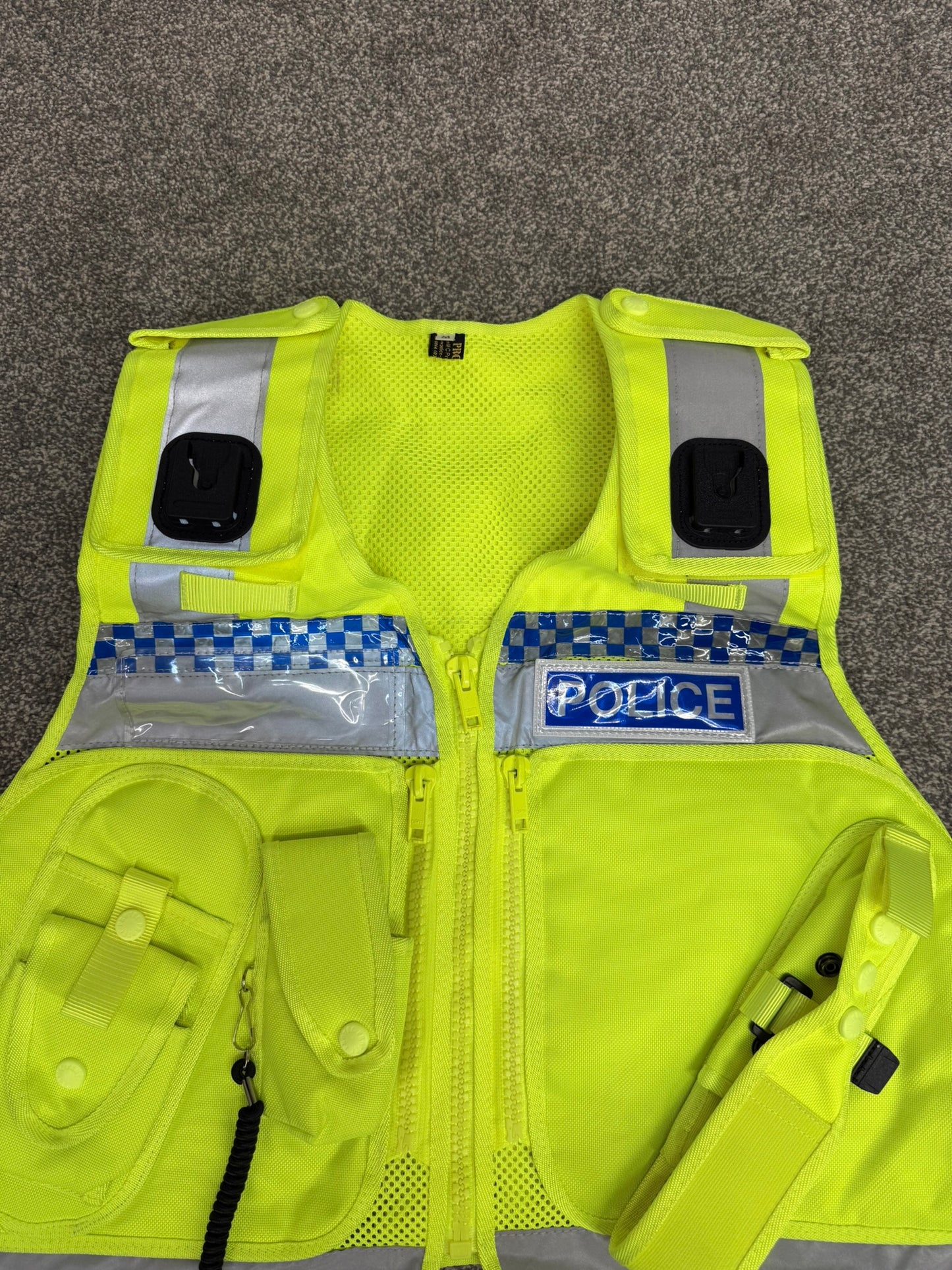 Ex Police Hi-Vis Protec Utility Tac Vest Badged - Collector Display Security