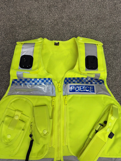 Ex Police Hi-Vis Protec Utility Tac Vest Badged - Collector Display Security