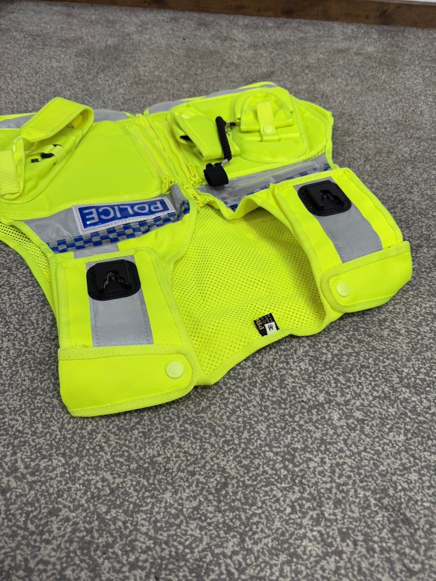 Ex Police Hi-Vis Protec Utility Tac Vest Badged - Collector Display Security