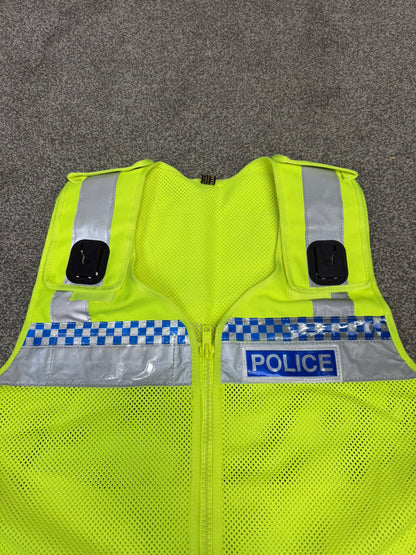 Ex Police Protec Mesh Vest Badged LARGE - Collector Display Film / TV Uniform