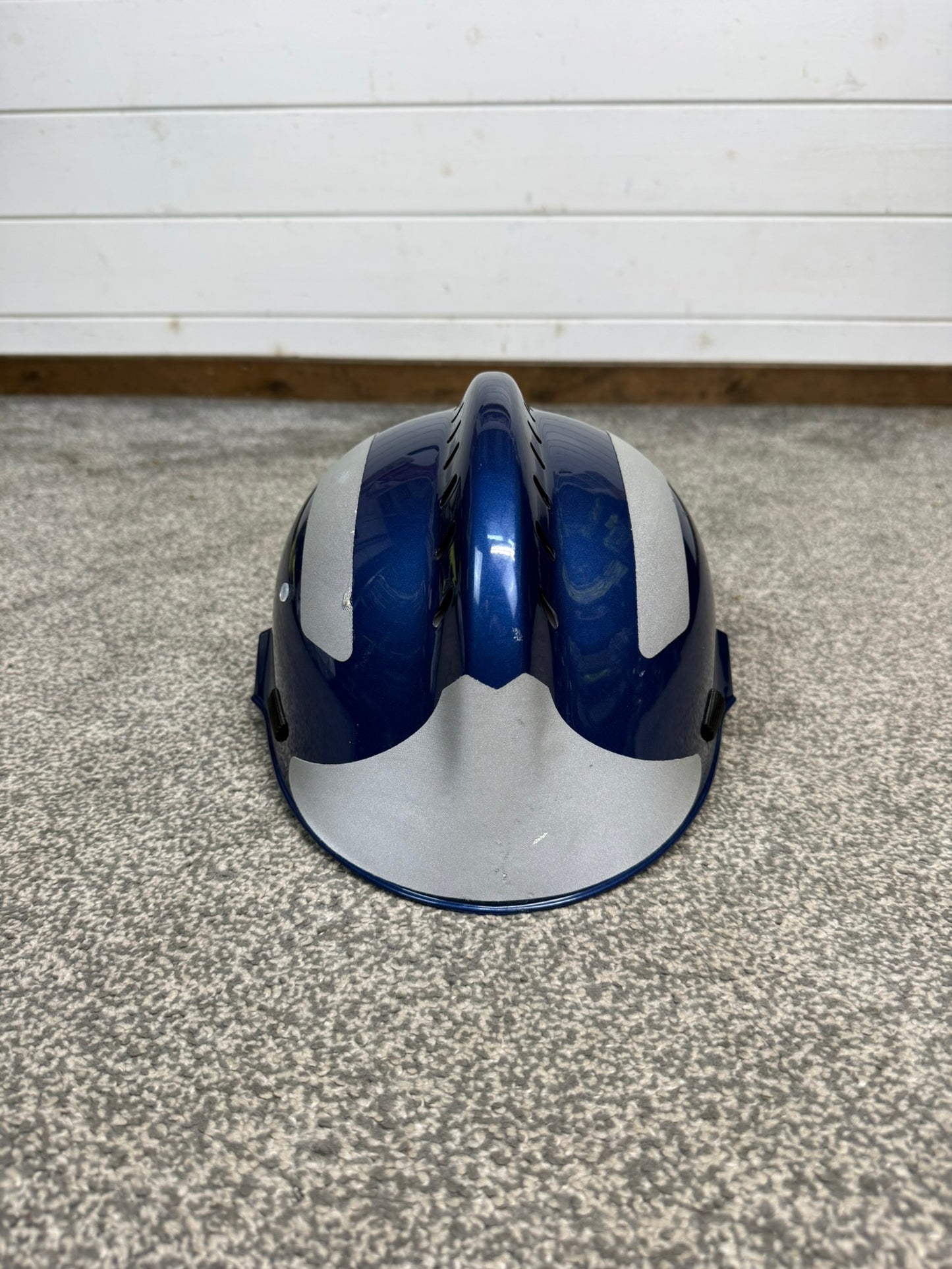 Ex Police MSA Gallet Type VIII Metallic Blue 53-62cm Rescue Safety Helmet