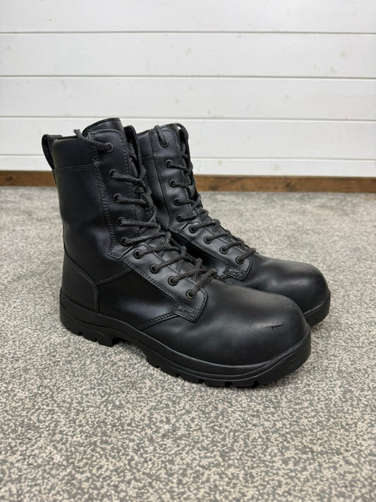 Magnum Elite Shield Met Black Waterproof Leather Combat Boots UK 9.5 Ex Police Security Work