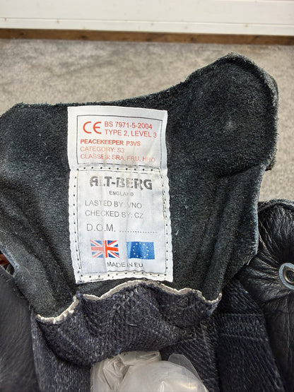 Altberg Peacekeeper P3 VS Black Leather Safety Combat Boots Size UK 11 Wide