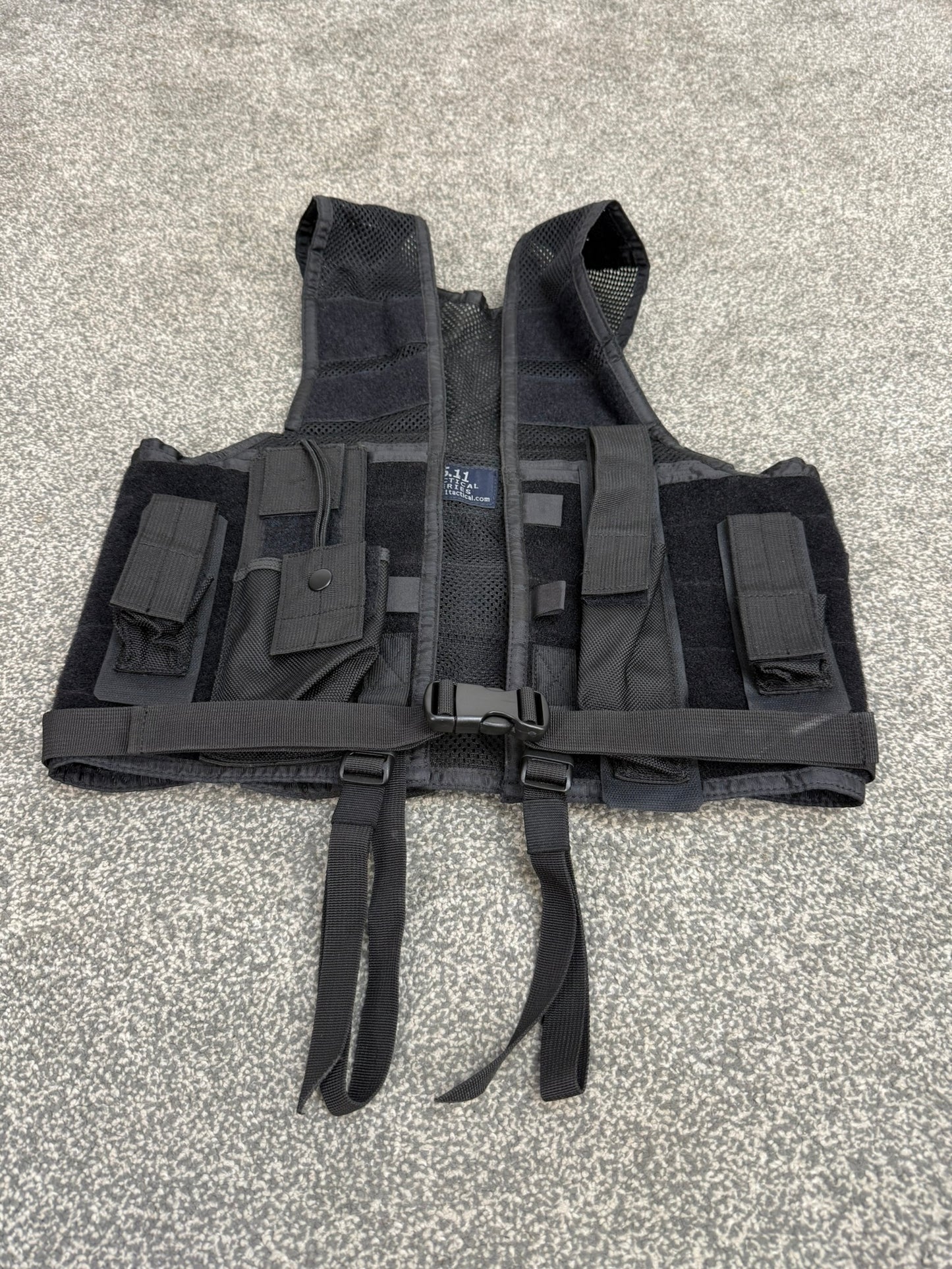 5.11 Tactical Black Nylon Mesh Vest Concealment Modular Vest Ex Police Security
