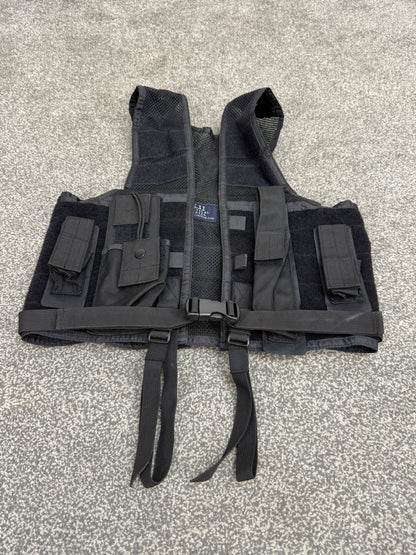 5.11 Tactical Black Nylon Mesh Vest Concealment Modular Vest Ex Police Security
