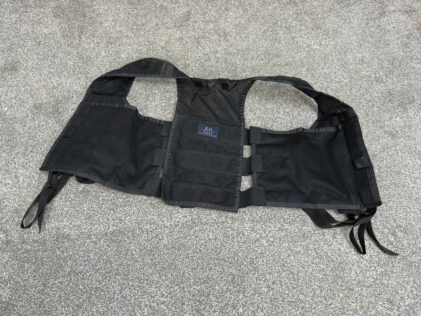5.11 Tactical Black Nylon Mesh Vest Concealment Modular Vest Ex Police Security